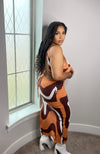 Siya Swirl dress (Brown)