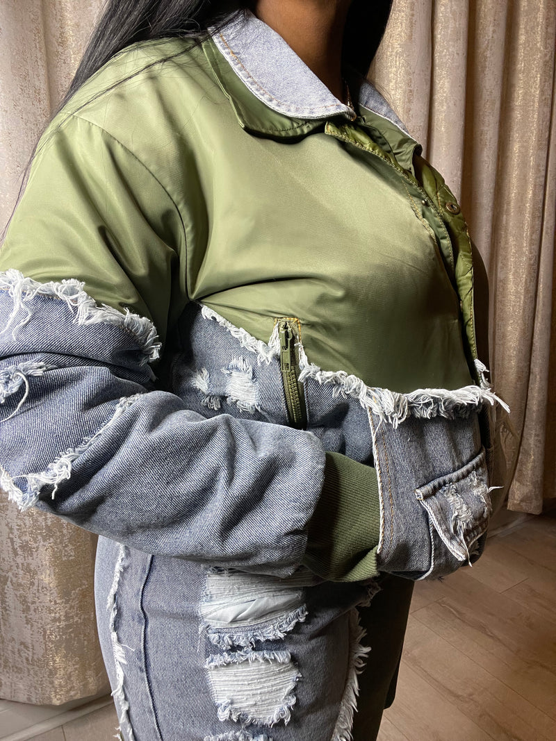 Denim/Olive Set