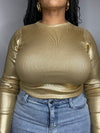 Megan Metallic Top