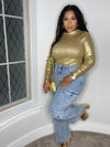 Megan Metallic Top