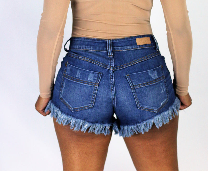 Ripped Fringe Shorts